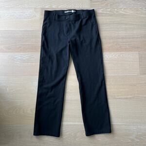 Betabrand Straight-Leg Classic Dress Pant Yoga Pants Black Large Petite